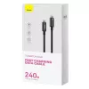 USB-C į USB-C kabelis Baseus Tungsten Gold 240W 3m