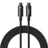 USB-C į USB-C kabelis Baseus Tungsten Gold 240W 3m