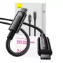 USB-C į USB-C kabelis Baseus Tungsten Gold 240W 3m