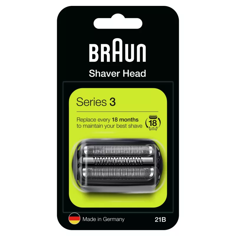 Braun Series 3 21B elektrinio skutiklio galvutės keitimo kasetė – juoda