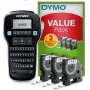 DYMO LabelManager 160 etikečių gamintojo pradinis rinkinys su 3 D1 etikečių juostos ritinėliais | Rankinis etikečių spausdintuvas | QWERTY klaviatūra | Tinka biurui ar namams