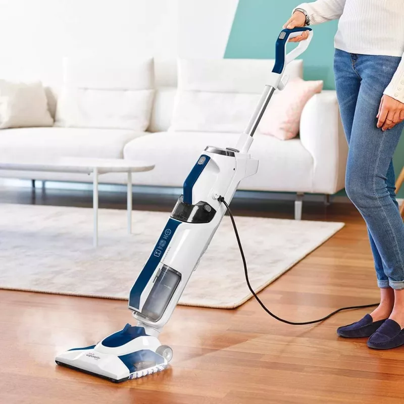 Polti Vaporetto 3 Clean vertikalusis dulkių siurblys AC Sausas ir šlapias valymas Putplastis Be maišelio 0,5 L 1700 W Mėlyna, Balta