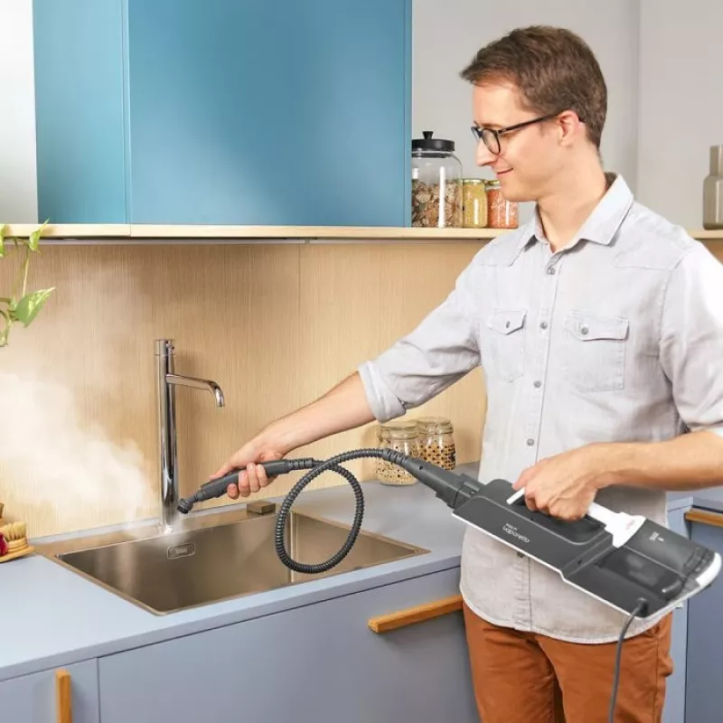 Polti Vaporetto SV610_Style garų šluota 0,5 L 1500 W pilka, balta