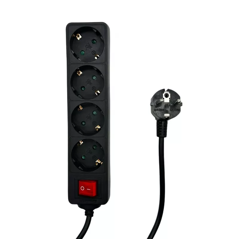 Microconnect MC-GRU0045BS maitinimo ilgintuvas 5 m 4 kintamosios srovės lizdai (-ų) Vidinis Juoda
