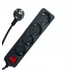 Microconnect MC-GRU0045BS maitinimo ilgintuvas 5 m 4 kintamosios srovės lizdai (-ų) Vidinis Juoda