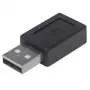 Manhattan USB-C į USB-A adapteris, išvestinis į įvestinį, 480 Mbit/s (USB 2.0), didelės spartos USB, juodas, garantija visam eksploatavimo laikui