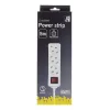 Microconnect GRU0035WS maitinimo ilgintuvas 5 m 3 kintamosios srovės lizdai Baltas