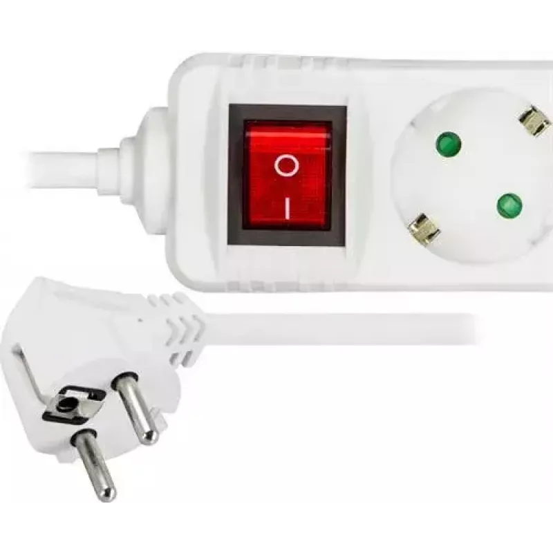 Microconnect GRU0035WS maitinimo ilgintuvas 5 m 3 kintamosios srovės lizdai Baltas