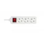 Microconnect GRU0035WS maitinimo ilgintuvas 5 m 3 kintamosios srovės lizdai Baltas