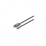 “Manhattan” USB-C - DisplayPort 1.4 laidas, 8K@60Hz, 3 m, kištukas-kištukas, ne dvikryptis, juodas, trejų metų garantija