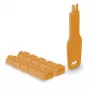 Prievado blokatorius Lindy RJ45 prievado užraktas oranžinis 10x + 1 raktas