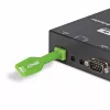 Prievadų blokatorių rinkinys Lindy SFP Port Locks Green 10 vnt. + 1 raktas, suderinamas su SFP, 20×74.5×5.9 mm