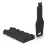 Prievadų blokatorių rinkinys Lindy RJ45 Port Locks Juoda — 10 vnt. + 1 raktas, suderinama su RJ-45 prievadais