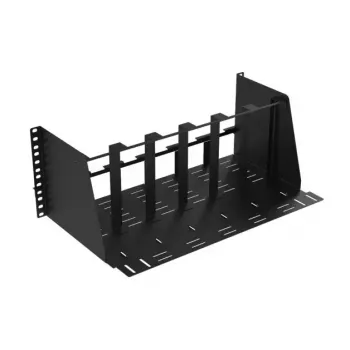 Mini PC korpusas Lanview LVR-MINIPC-BRACK-4UBL — kompaktiška metalinė lentyna, modelis LVR-MINIPC-BRACK-4UBL