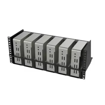 Mini PC korpusas Lanview LVR-MINIPC-BRACK-4UBL — kompaktiška metalinė lentyna, modelis LVR-MINIPC-BRACK-4UBL