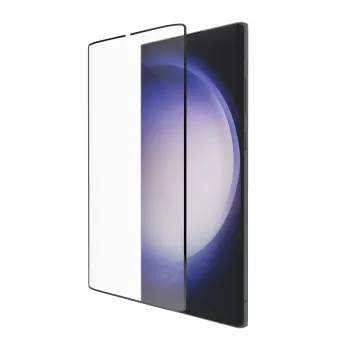dbramante1928 Eco-Shield Samsung Galaxy S23 Ultra Juoda edge dulkėms ir įbrėžimams atspari grūdinto stiklo ekrano apsauginė plėvelė