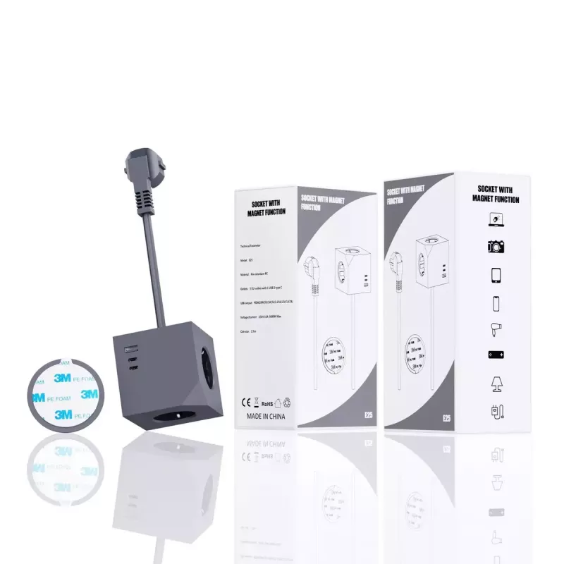 USB Magnetinė Jungtis MicroConnect MC-CUBE015USBMAGNETIC