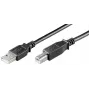 Microconnect USBAB3B-LSZH USB kabelis USB 2.0 3 m USB A USB B juodas
