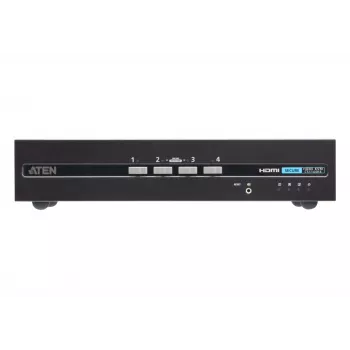 ATEN 4 prievadų USB HDMI dviejų ekranų saugus KVM komutatorius 4K Ultra HD