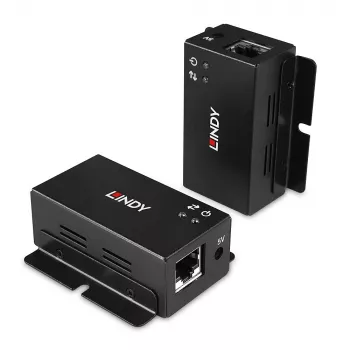 Tinklo siųstuvas-imtuvas Lindy 50m 2 prievadų USB 2.0 Cat.6 prailgintuvas