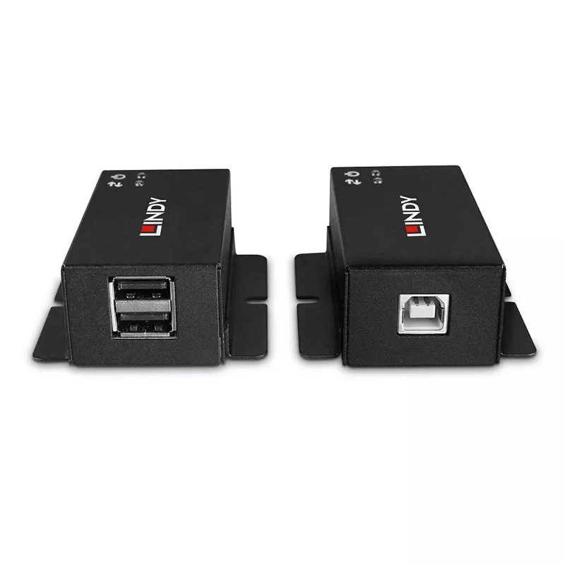 Tinklo siųstuvas-imtuvas Lindy 50m 2 prievadų USB 2.0 Cat.6 prailgintuvas