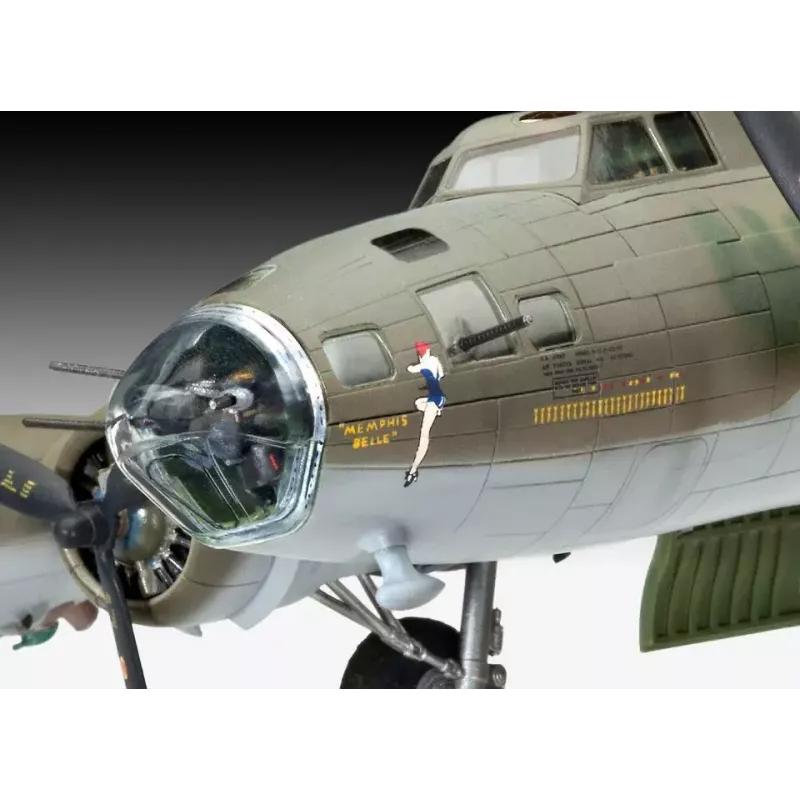 Stacionaraus sparno orlaivio modelis Revell B-17F Memphis Belle