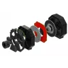 Vairas ir pedalai Thrustmaster T598X Juoda Red USB laidinis Analoginis / Skaitmeninis PC PlayStation 4 PlayStation 5 Metalinis korpusas