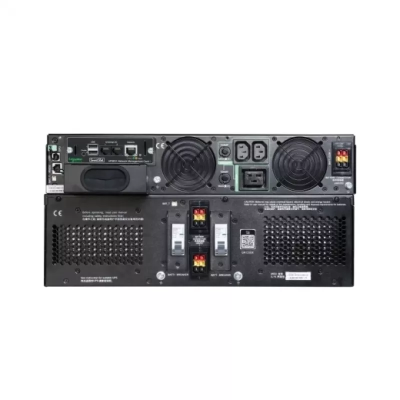APC Smart-UPS On-Line, 10kVA/10kW, Rack/Tower, 230V, 2x IEC C13+1x IEC C19+Hard wire 3-wire (H+N+E) outlets, Network Card, W/O rail kit