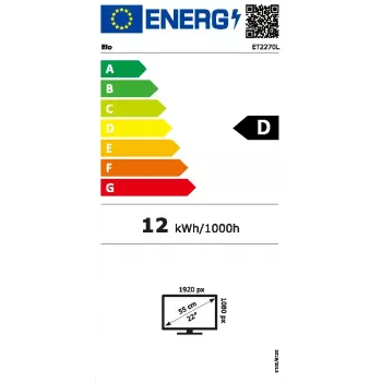 Liečiamasis monitorius Elo Touch Solutions E511214 21,5 colio 1920x1080 4K Ultra HD
