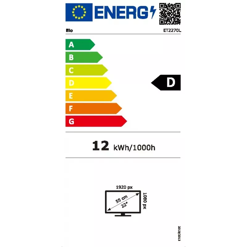 Liečiamasis monitorius Elo Touch Solutions E511214 21,5 colio 1920x1080 4K Ultra HD