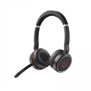 Ausinės „Jabra Evolve 75 SE MS“ stereo, laidinės ir belaidės, Bluetooth, 30 m veikimo nuotolis