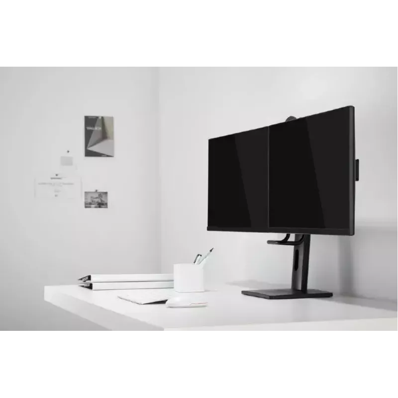 Monitoriaus laikiklis Gembird MS-D2-01 27 col. juodas laisvai stovintis