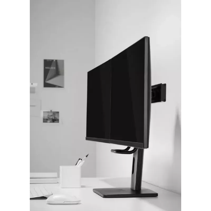 Monitoriaus laikiklis Gembird MS-D2-01 27 col. juodas laisvai stovintis