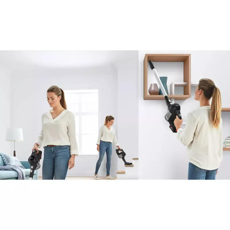 Bosch Serie 6 BBS611BSC belaidis dulkių siurblys / elektrinė šluota 2-in-1 belaidis siurblys Baterija Sausas Be maišelio Juoda 2,5 Ah