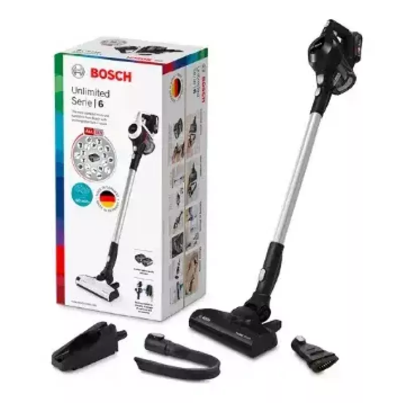 Bosch Serie 6 BBS611BSC belaidis dulkių siurblys / elektrinė šluota 2-in-1 belaidis siurblys Baterija Sausas Be maišelio Juoda 2,5 Ah