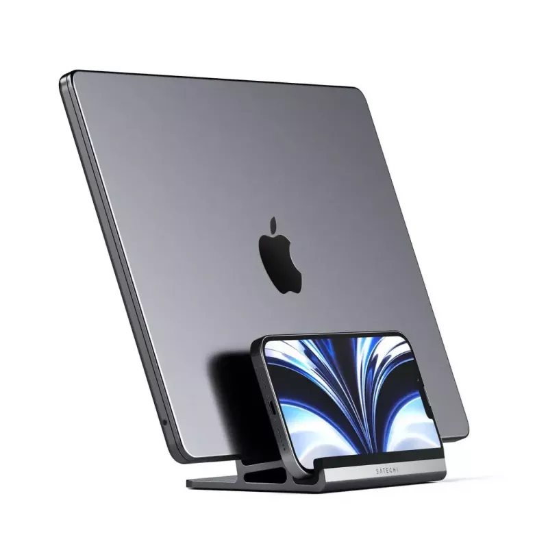 Nešiojamojo kompiuterio ir planšetės stovas Satechi ST-ADVSM sidabrinis suderinamas su MacBook Pro