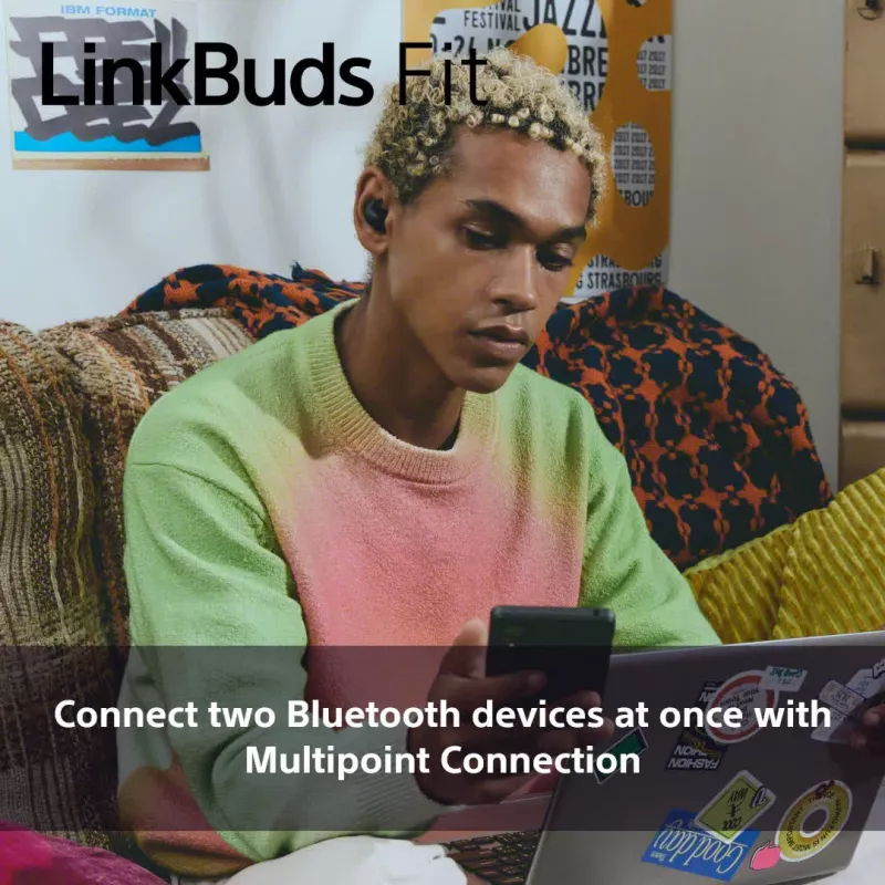 Sony LinkBuds Fit WFLS910NG ausinės / laisvų rankų įranga Belaidės Į ausis Muzikai / kasdienai Žalios