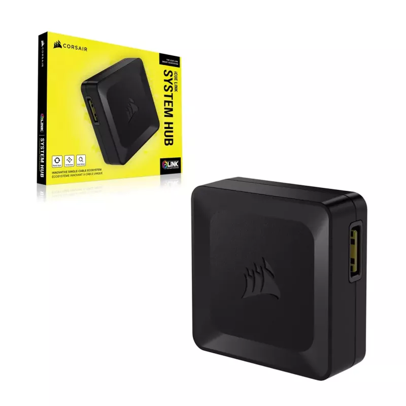Ventiliatoriaus valdiklis Corsair iCUE LINK System Hub juodas 1 vnt.