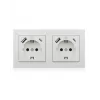 ICY BOX IB-MPS4200W-PD kištukinis lizdas F tipo + USB A + USB C baltas