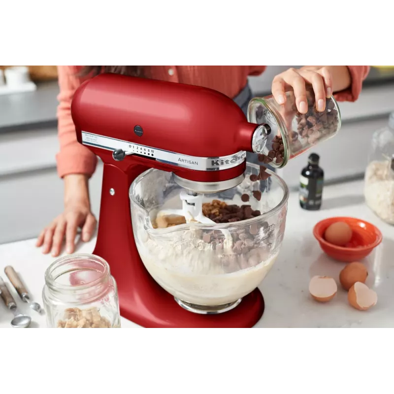Virtuvinis kombainas KitchenAid Artisan 5KSM175PS — 300 W, 4,8 l nerūdijančio plieno dubuo, raudonas