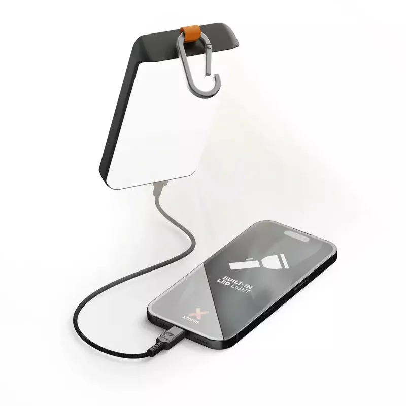 Išorinė baterija Xtorm XG2S101 — 10000 mAh LiPo, 30 W, USB‑C + USB‑A, pilka/juoda/oranžinė
