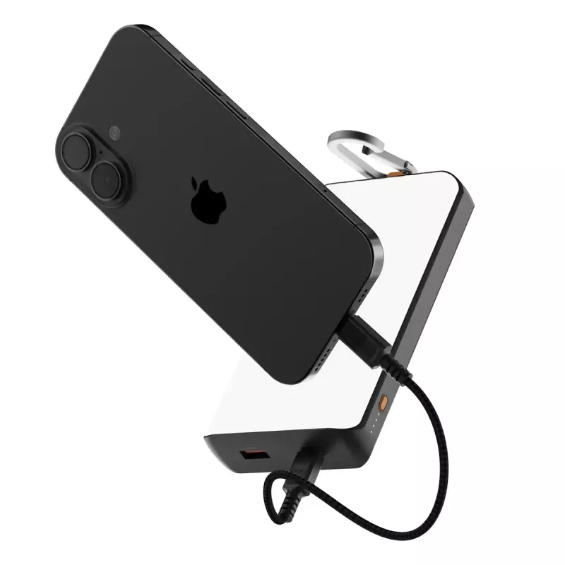 Išorinė baterija Xtorm XG2S101 — 10000 mAh LiPo, 30 W, USB‑C + USB‑A, pilka/juoda/oranžinė