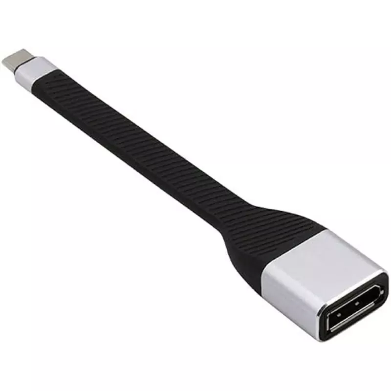 Techly ICOC-USBC-DP12 vaizdo kabelio adapteris 0,131 m USB Type-C DisplayPort juodas