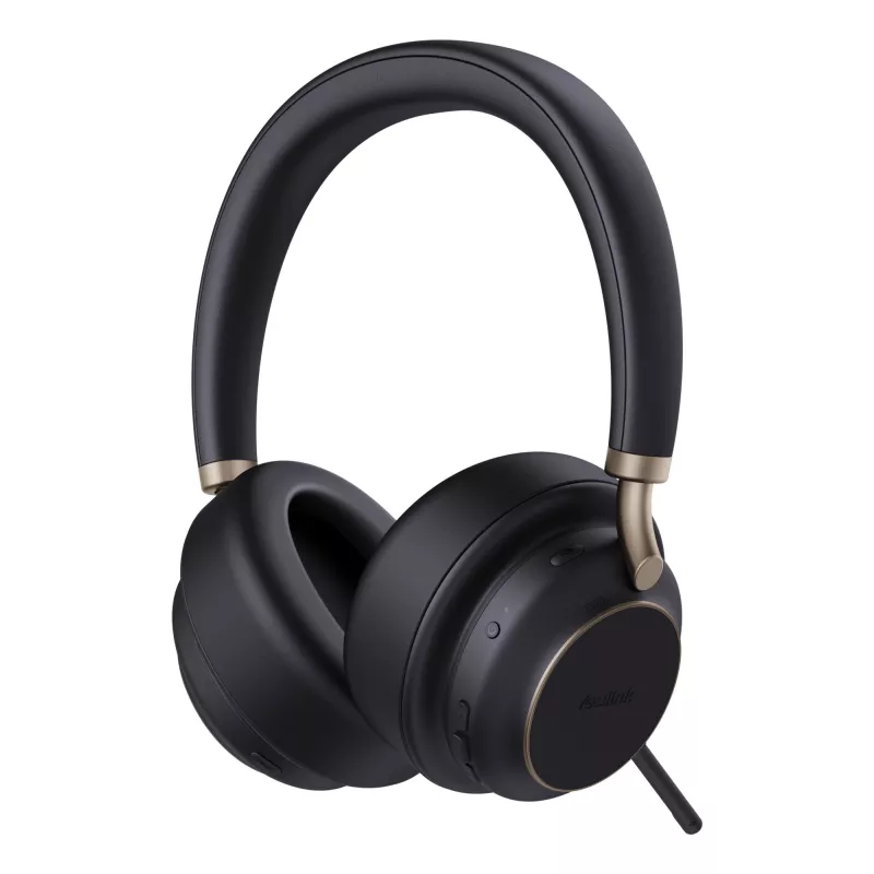 Yealink BH76 Plus su įkrovimo stovu UC juoda USB-C/A ausinės