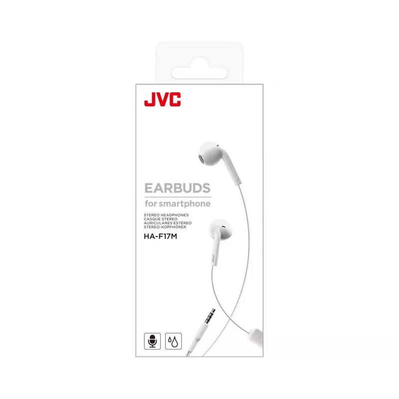 JVC HA-F17M ausinės laidinės įdėtinės skambučiams/muzikai baltos