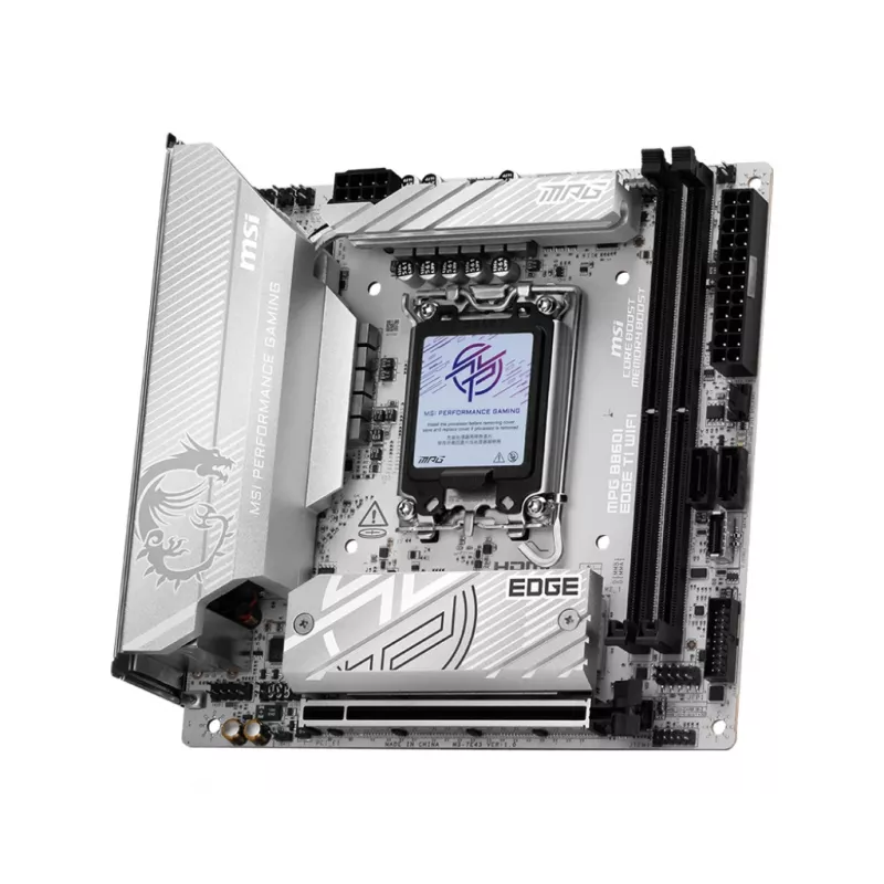 MSI MPG B860I EDGE TI WIFI pagrindinė plokštė Intel B860 LGA 1851 (Socket V1) mini ITX