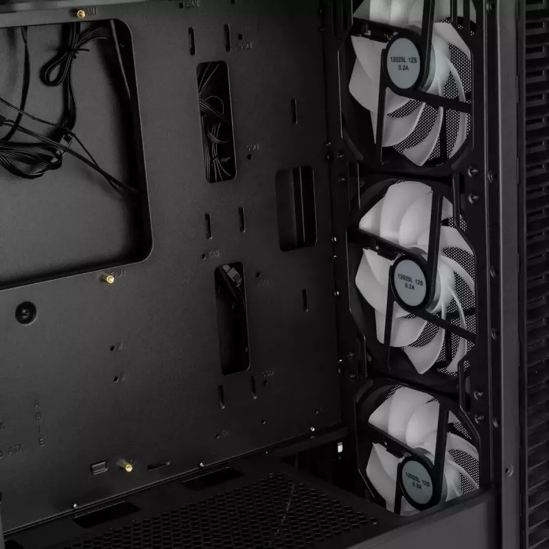 PC korpusas Kolink OBSERVATORY HF MB Midi Tower juodas