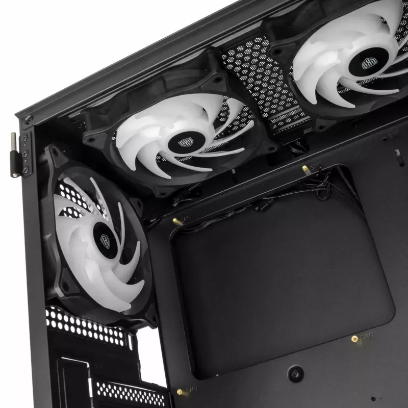 PC korpusas Kolink OBSERVATORY HF MB Midi Tower juodas