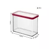 Maisto indas rotho LOFT 2,1 L stačiakampis permatomas 100×200×142 mm, technopolimeras