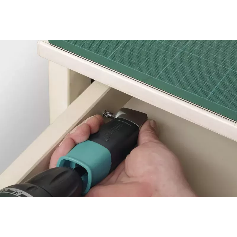 Kampinis adapteris atsuktuvui „Wolfcraft 4688000“, šešiabriaunis kotas 6,35 mm, maks. sukimo momentas 13 N·m, 400 aps./min., juodas